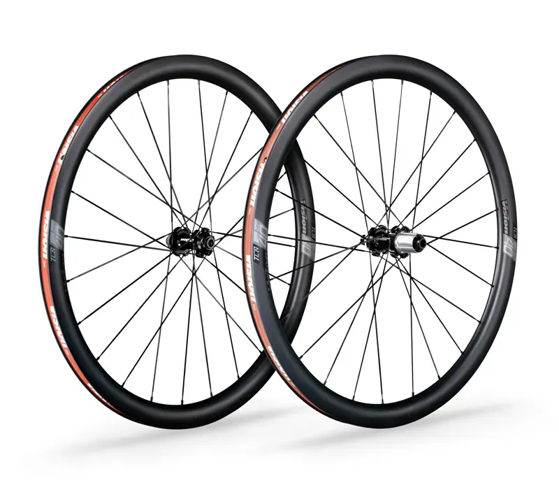 Vision SC 40 Disc Carbon Clincher Road Wheelset in Black