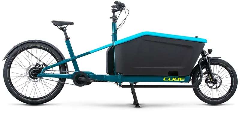 Cube Cargo Dual Hybrid 1000Wh In Blue/Lime 