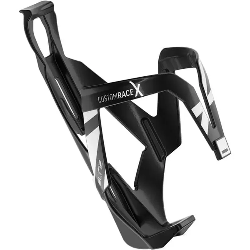 Elite Custom Race X Resin Bottle Cage in Black/White