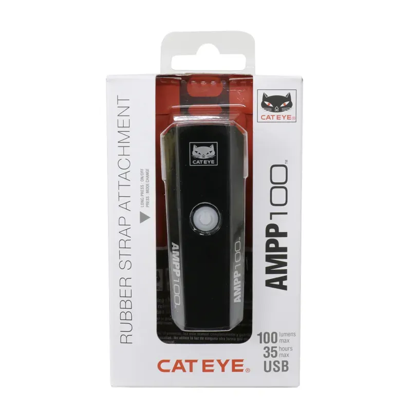 Cateye Ampp 100 Front Bike Light in Black