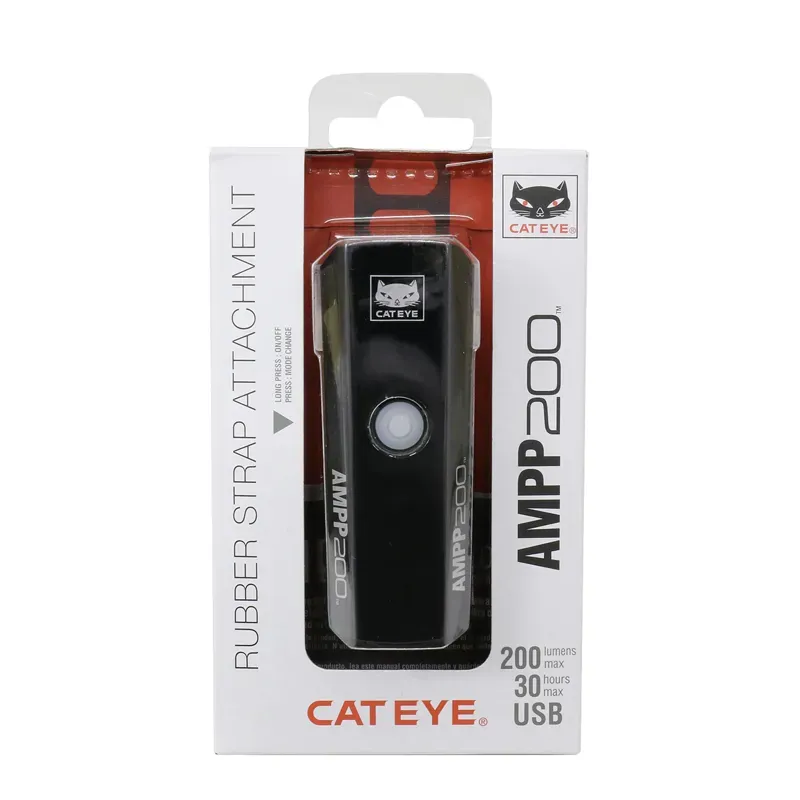 Cateye Ampp 200 Front Bike Light in Black