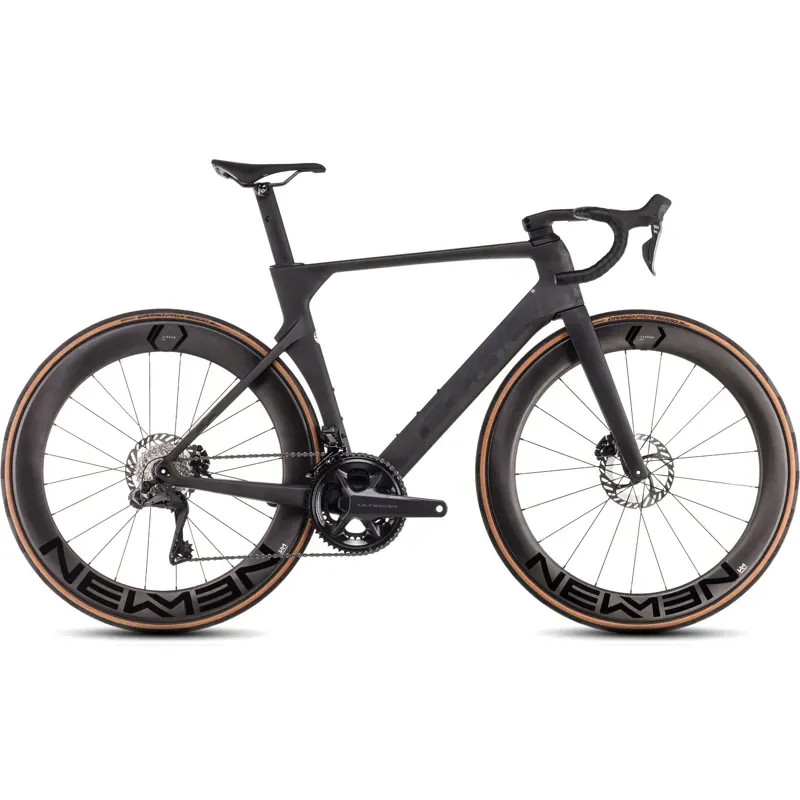 Cube Litening Aero c:68x Race Road Bike in Blackline