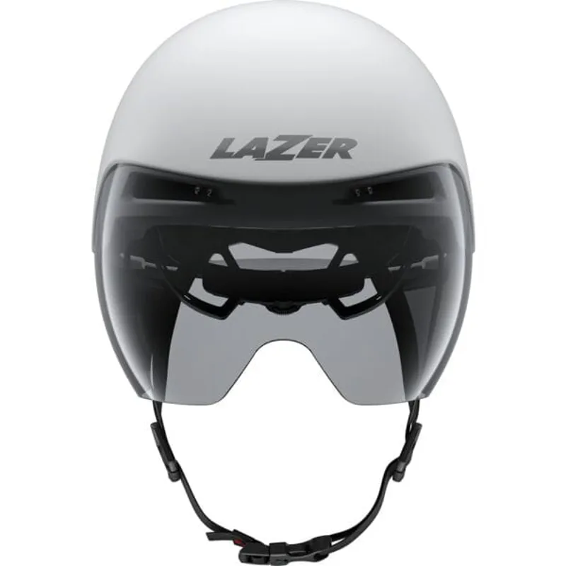 Lazer Victor KinetiCore Helmet in White/Silver-1