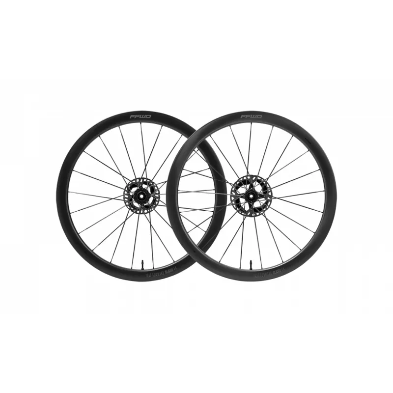 RAW44 Carbon Clincher Disc Brake Wheelset Shim Black 44mm disc brake 