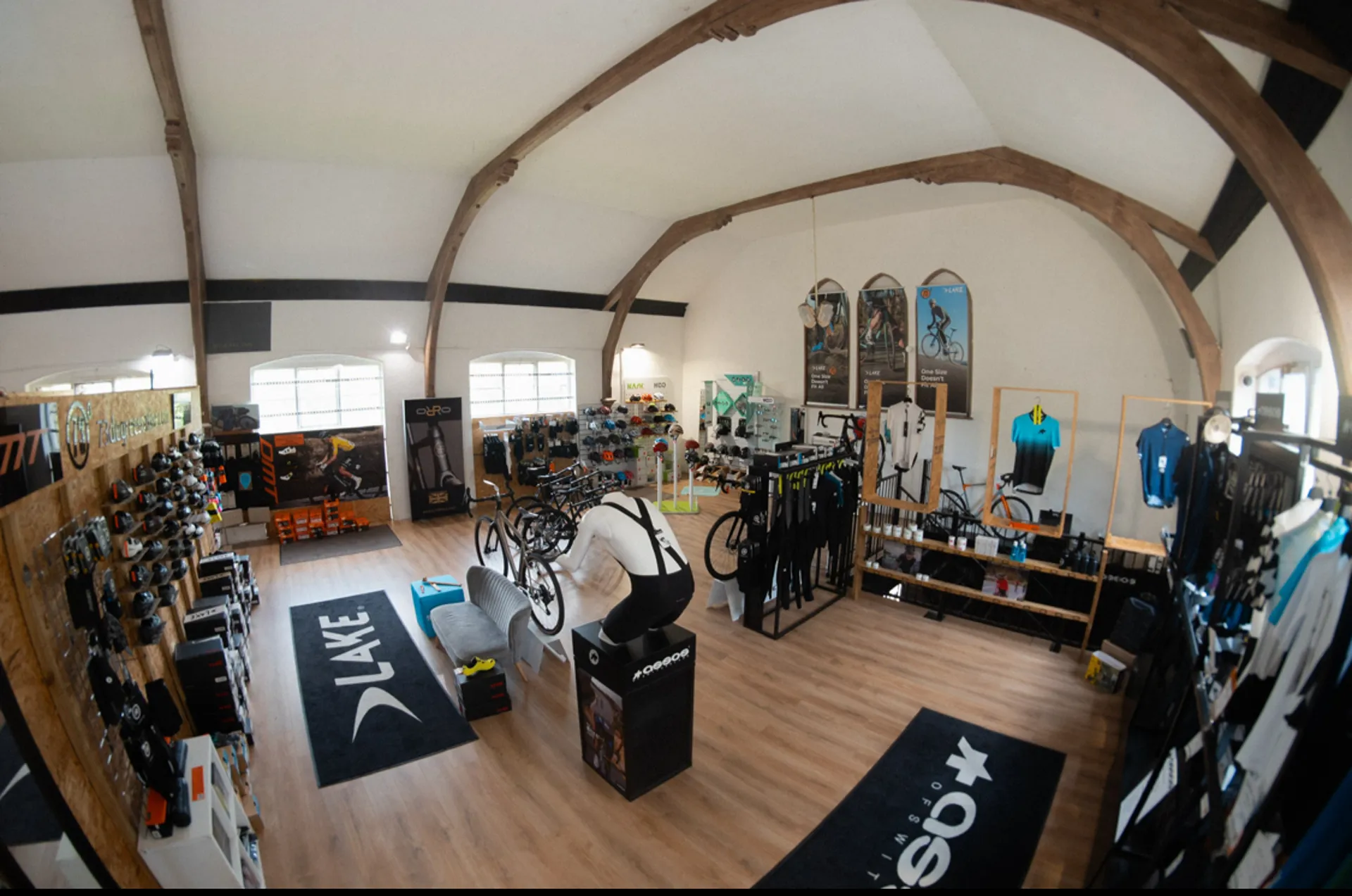 upstairs in the bike shop