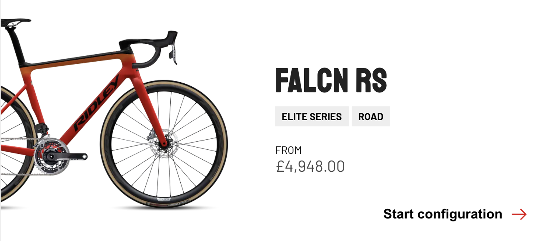 Ridley Falcn RS Configurator