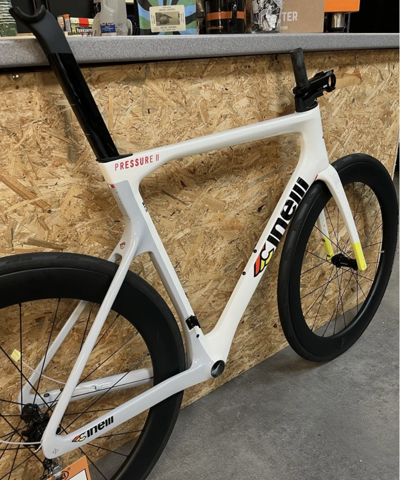 Cinelli Pressure II Frameset 56cm yellow-1