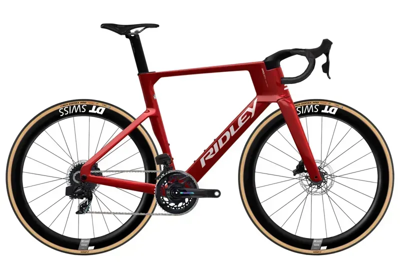 Ridley Noah Fast Force AXS Road Bike in Red