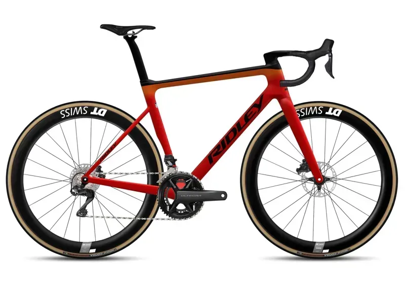 Ridley Falcn RS Disc Ultegra DI2 Road Bike In Red