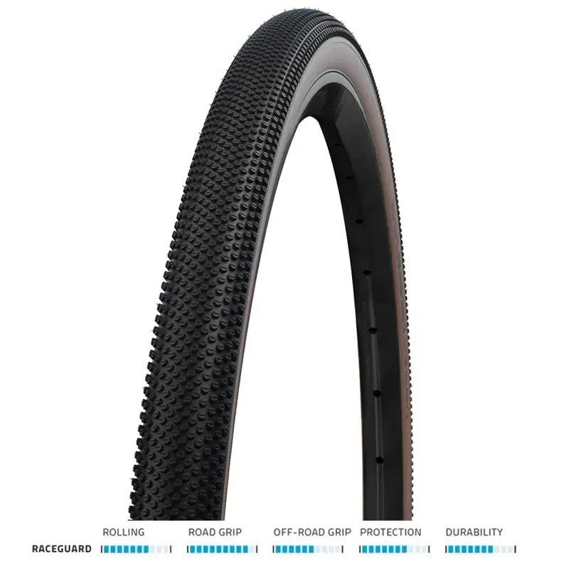 Schwalbe G-One Allround Addix RaceGuard Fld. 700c Tire in Black/Bronze-1
