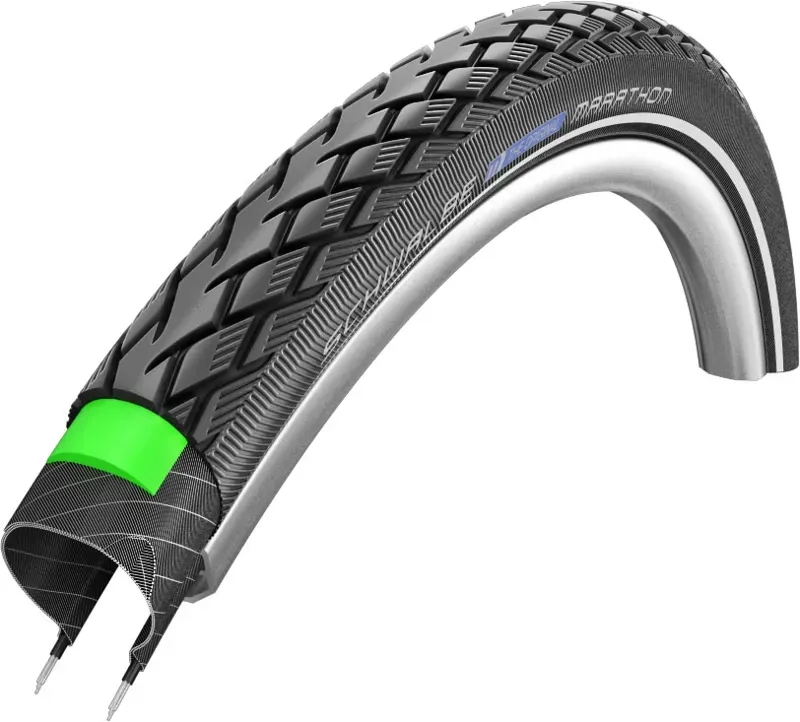 Schwalbe MARATHON GreenGuard +RFLX Black 16x1.75 Tyre in Black