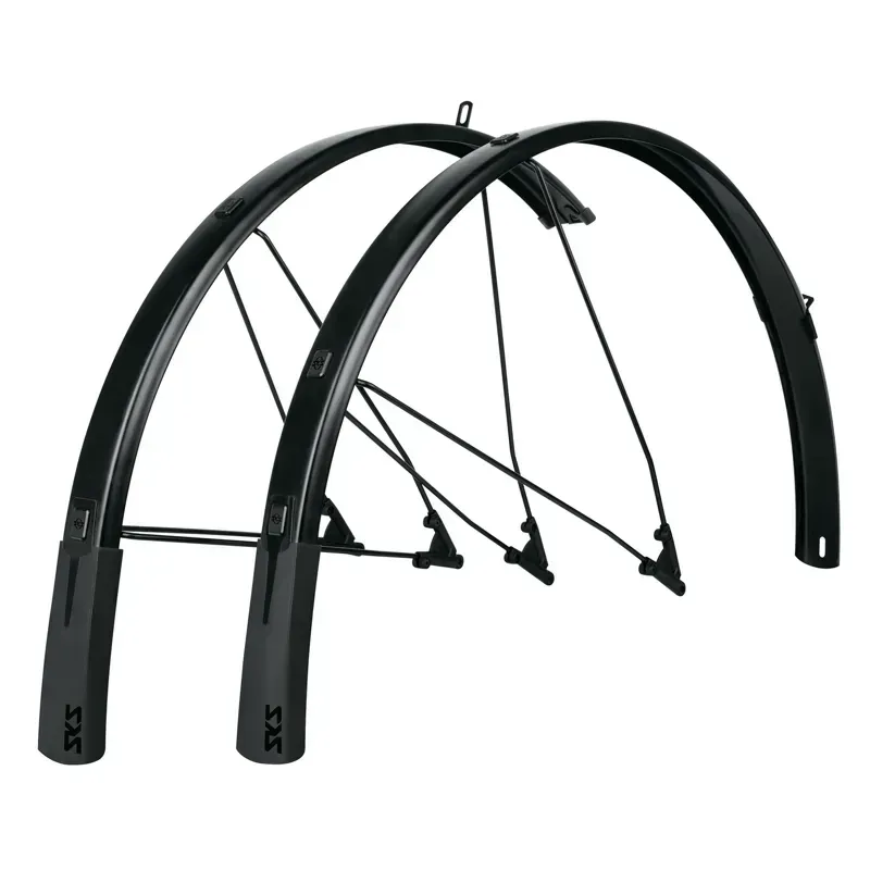 SKS Bluemels Style 28-inch Front and Rear Mudguard Set in Black