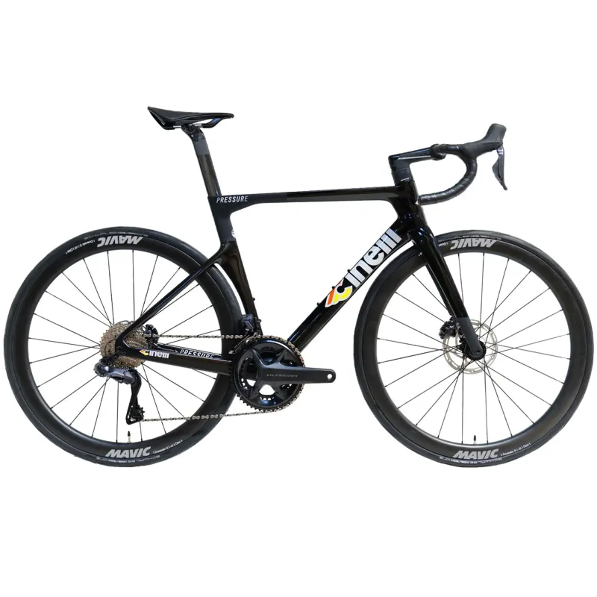 Cinelli Pressure Black Ultegra DI2 Cosmic Road Bike in Black