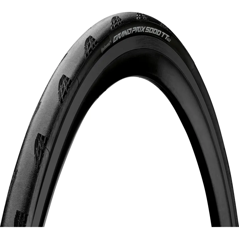 Continental Grand Prix 5000s Tubeless Ready Tt Tyre 2022: BLACK/BLACK 700x2