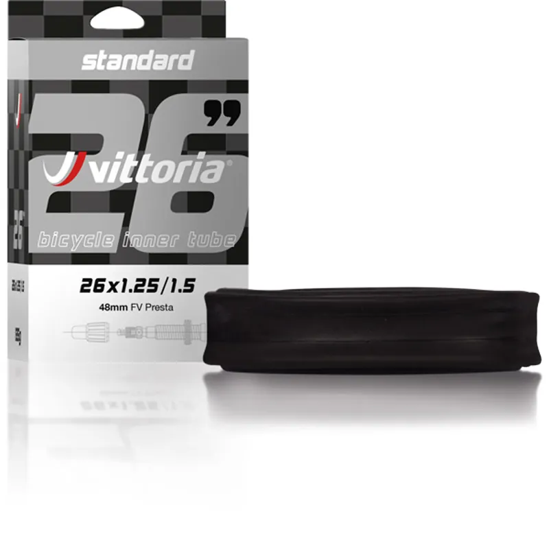 Vittoria Standard 29x1.95/2.50 48mm Presta Valve Inner Tube in Black