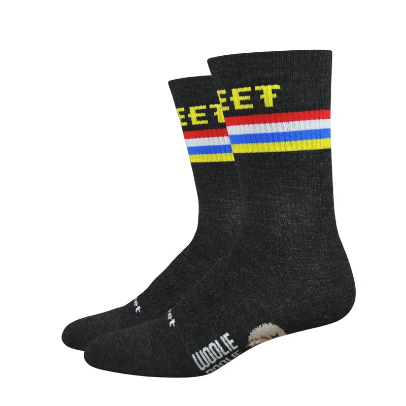 DeFeet Woolie Boolie 6in D-Podium Socks in Charcoal