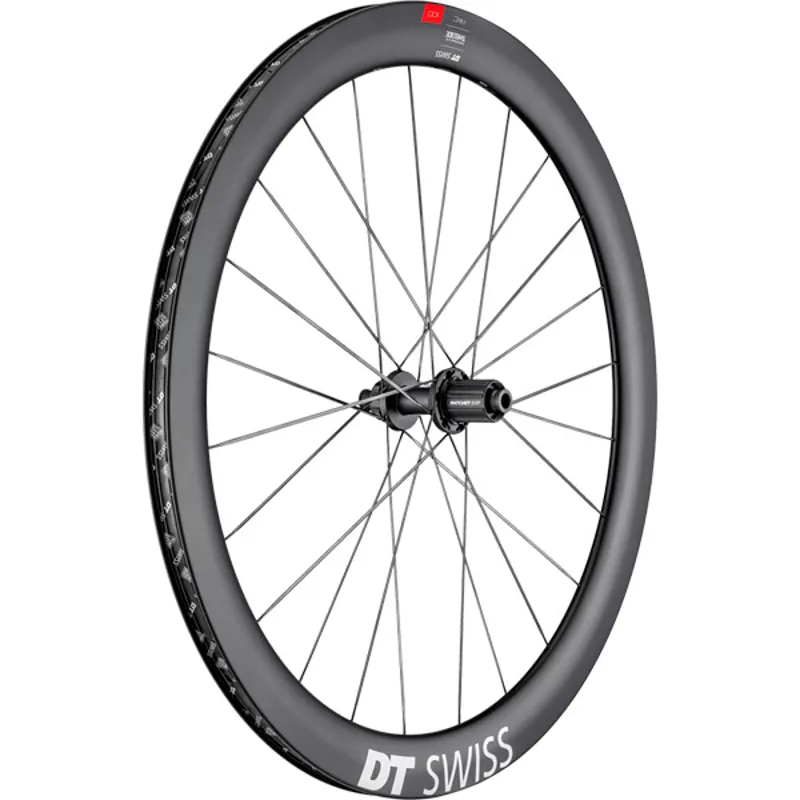 WHEL DT ARC11 50mm DB RR Black rear - 50 mm carbon clincher 12 x 142 mm